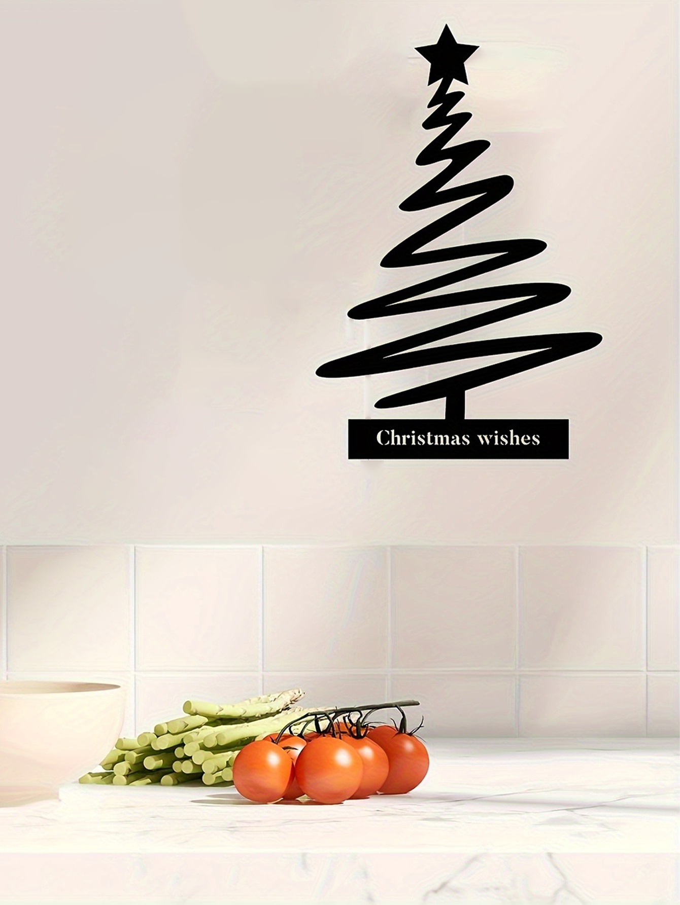 Vintage Iron Christmas Tree Wall Decoration